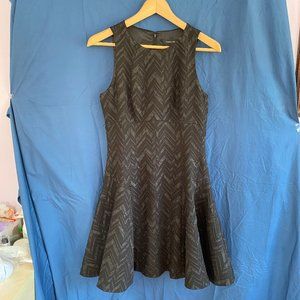 Ivanka Trump Chevron Little Black Dress Size S NWT